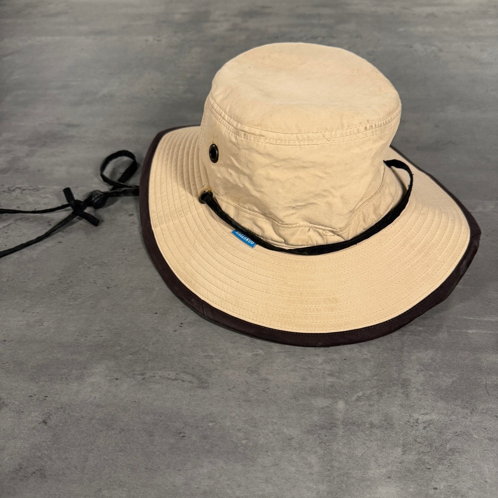 Wallaroo Hat Company Explorer Hat Adult Tan Wide Brim Sun Safari Outback UPF 50+